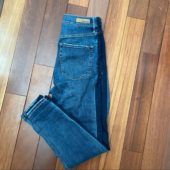 Garage high waisted colour block denim jeans - Picture 4 of 4